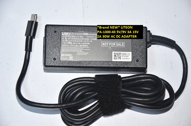*Brand NEW* LITEON 15V 2A 30W AC DC ADAPTER 5V/9V 3A PA-1300-43 POWER SUPPLY